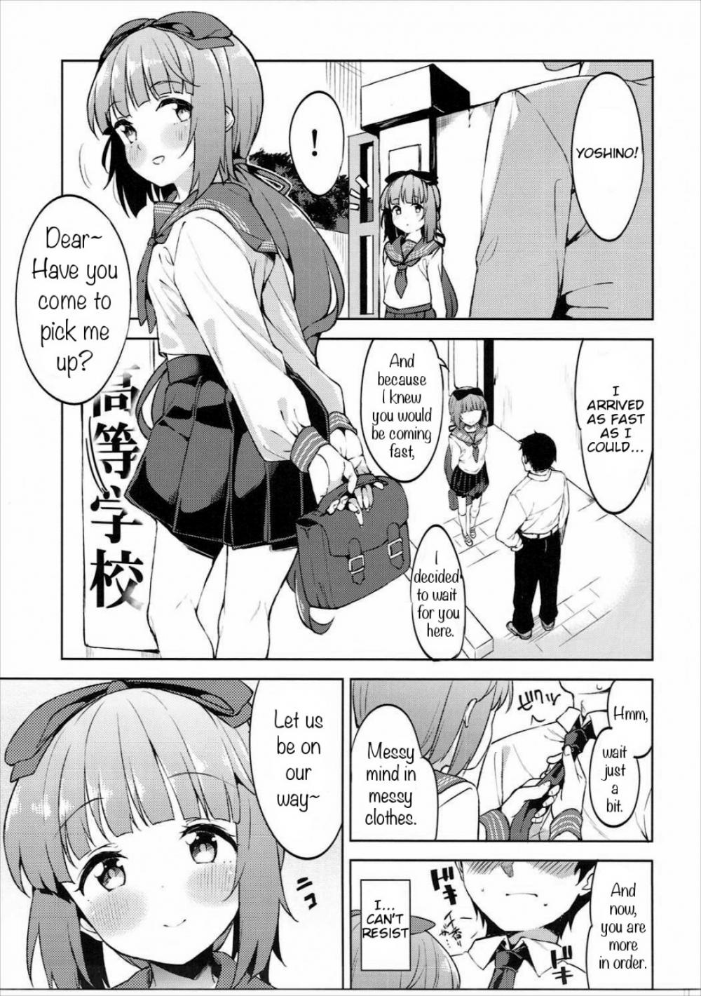 Hentai Manga Comic-Making Out and Fucking Yorita Yoshino In a Car-Read-3